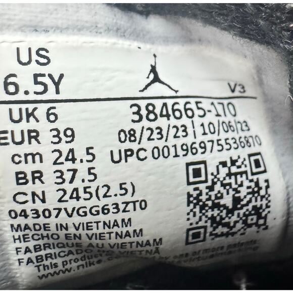 Air Jordan 6 Retro Yellow Ochre (GS) 6.5Y 384665-170 # 181 main image 6